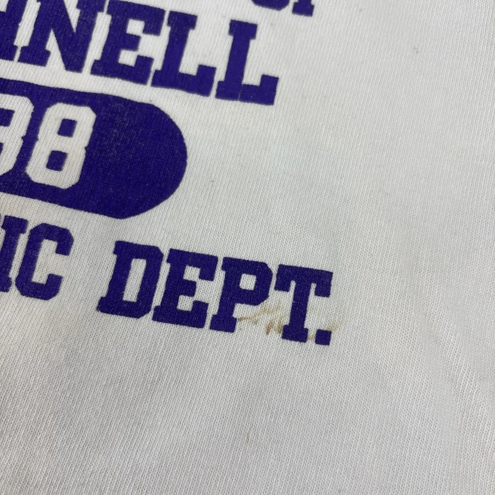 Vintage Cornell College Kids Football‎ Style Jersey Sweatshirt S 80s USA AS IS*
